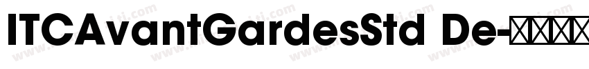 ITCAvantGardesStd De字体转换